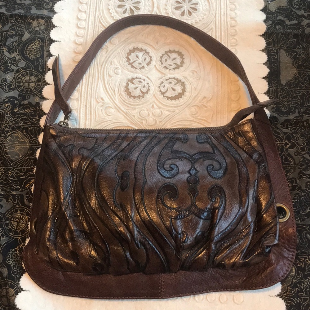 Ellington Embossed Leather Purse
